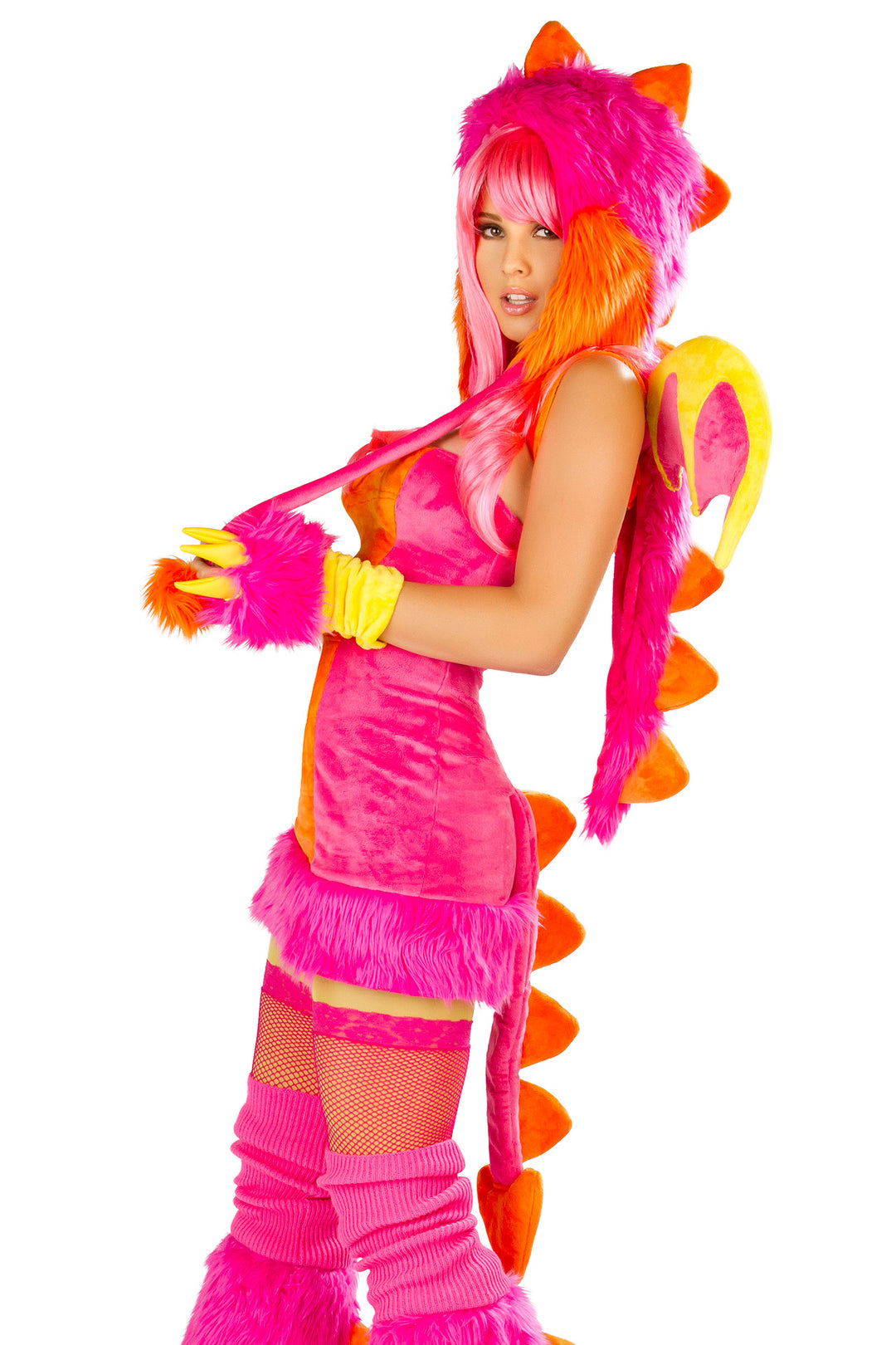 CS150 - Pink Drag Costume *Dress with Tail*