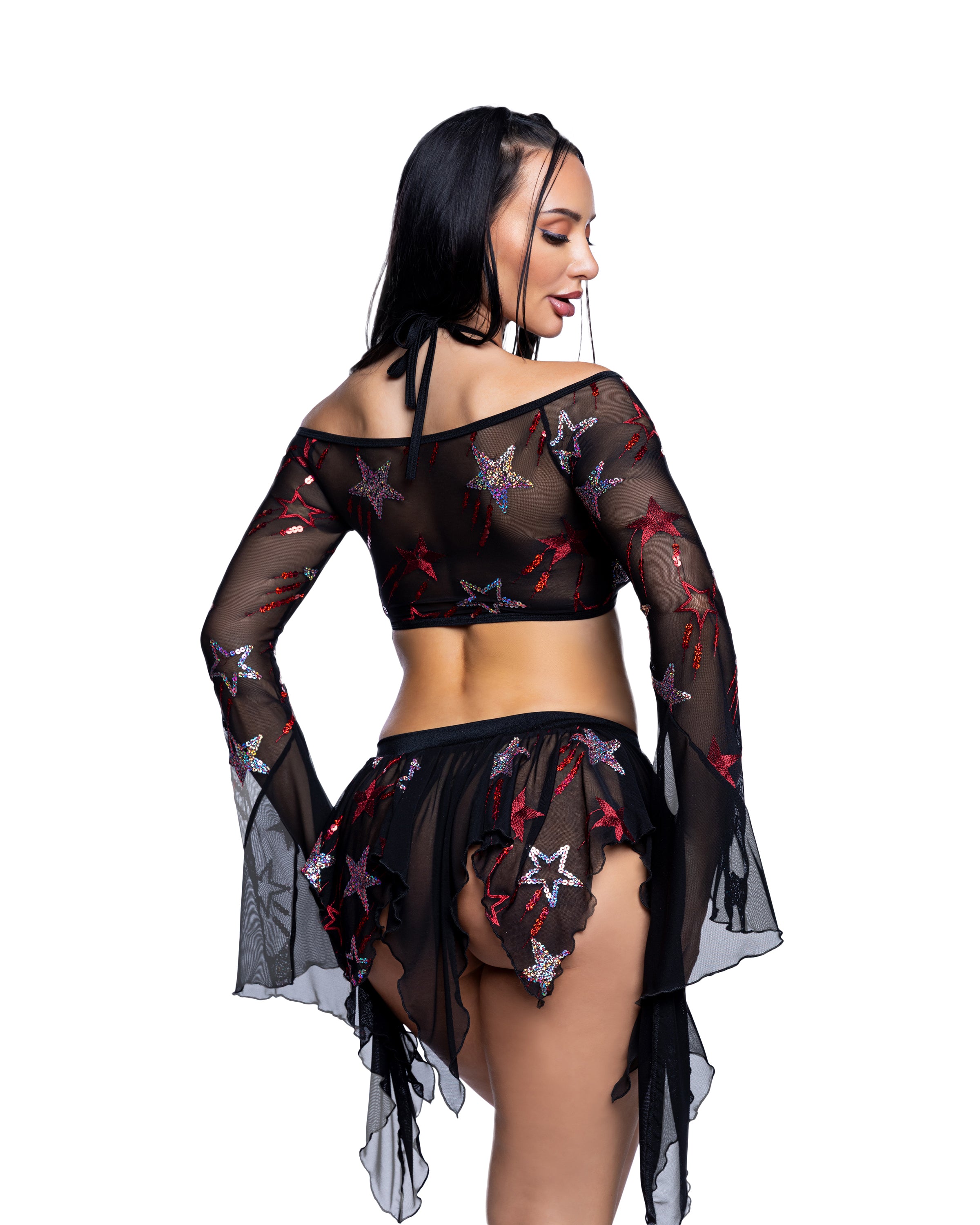 JR262 - Sequin Butterfly Top & Skirt Set – J. Valentine Catalog