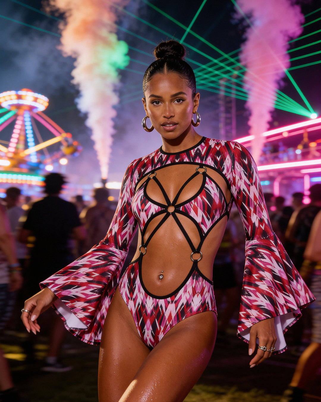 JR281 - Bell-Sleeve Shrug