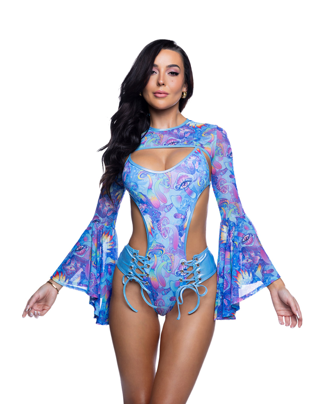 JR284 - Bell-Sleeve Shrug