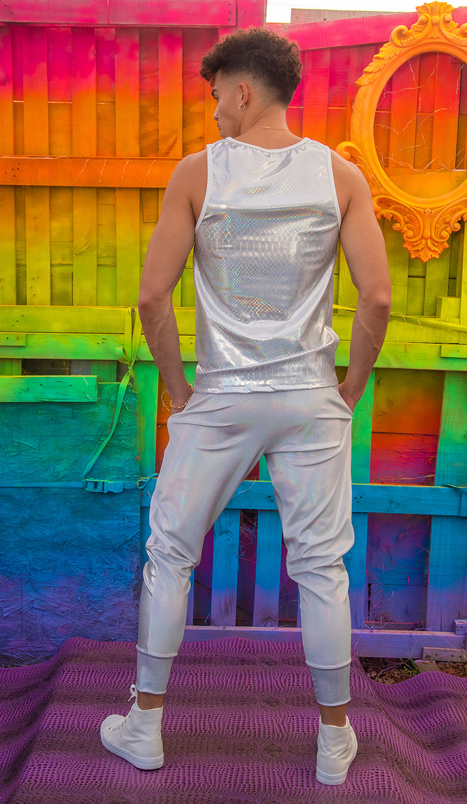 FE262 - Unisex Metallic Basic Tank***25% OFF