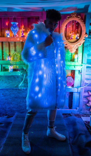 FE289 - Solid Mid-Length Light-Up Coat