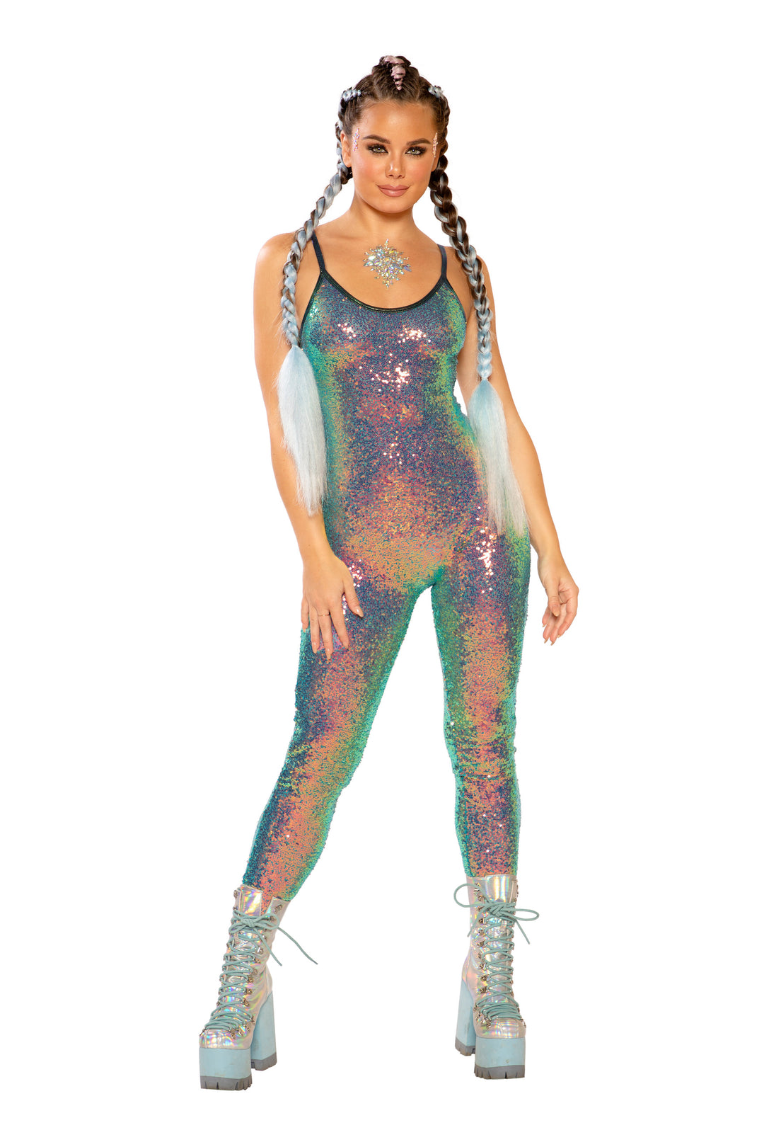 FF143 - STRETCH SEQUIN CATSUIT