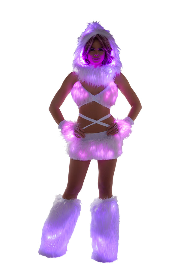FF427 - Faux Fur Light-Up Skirt