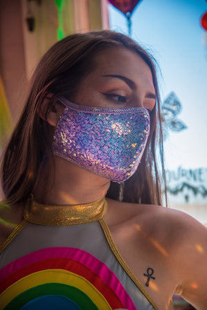 FF556 - Sequin Tailored Mask