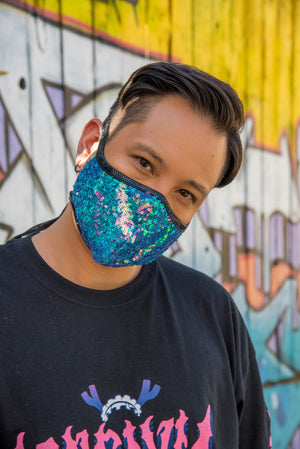 FF556 - Sequin Tailored Mask