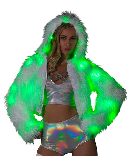 Lily Luxe Padded Coat With Faux Fur Hood | boohoo USA